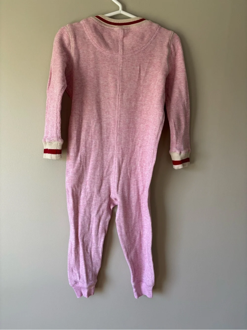 Roots Kids Cabin Pink Long-Sleeve One-Piece Footie Pyjama Toddler Girls Size 2T